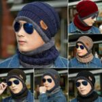 Wool Cap With Neck Warmer | Beanie And Scarf Set With Fleece Mask | Winter Thermal Wool Cap For Men And Women